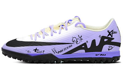 Nike Air Zoom Vapor 15 Anti-Slip Wear-Resistant Soccer Shoes Men's Purple Black