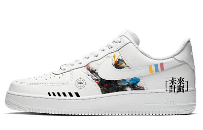 Nike Air Force 1 Anti-Slip Wear-Resistant Low-Top Skateboard Shoes Women's Pure White