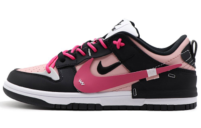 Nike Dunk Disrupt 2 Anti-Slip Wear-Resistant Low-Top Skateboard Shoes Women's Black Pink