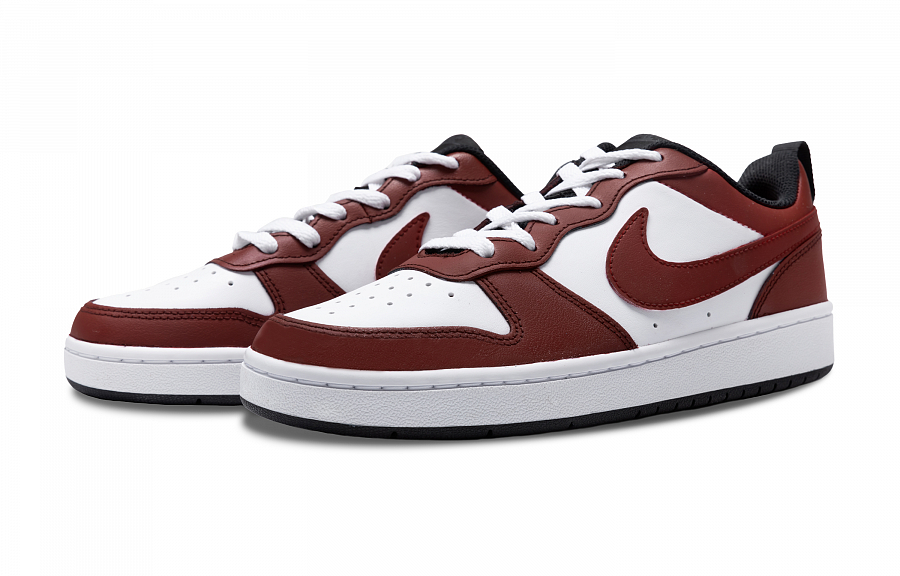 Nike Court Borough Low 2 Burgundy Dream Anti-Slip Wear-Resistant Low-Top Skateboard Shoes GS Burgundy купить в интернет-магазине Yoocart с быстрой доставкой по России.