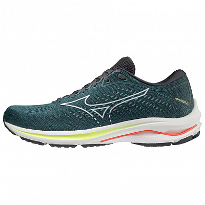 Mizuno Wave Rider 25 Anti-Slip And Wear-Resistant Rebound Low-Top Running Shoes Men's Turquoise