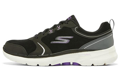 Skechers Go Walk 6 Low Top Running Shoes Women's Black White