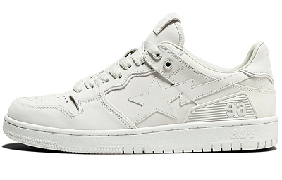 BAPE A BATHING APE Bape SK8 Sta Triple White Nubuck