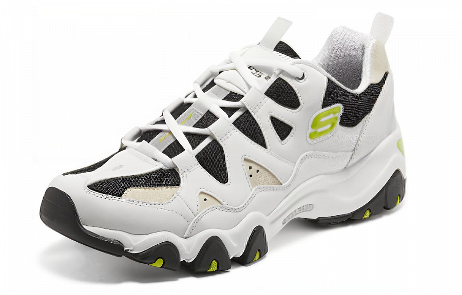 Skechers D'lites 2.0 'White Black Green' купить в интернет-магазине Yoocart с быстрой доставкой по России.