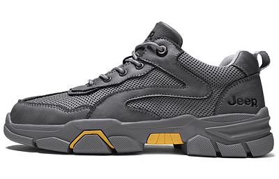 Jeep Low Top Casual Shoes Men's Gray Tricolor