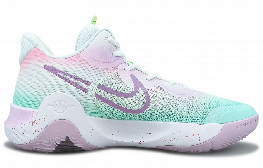 Nike Trey 5 Vintage Basketball Shoes Unisex Mid top Pink/Green/Purple купить в интернет-магазине Yoocart с быстрой доставкой по России.