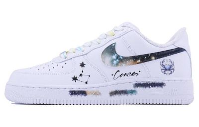 Nike Air Force 1 Cancer SDS Coverage Warm Low-Top Skateboard Shoes Men's White