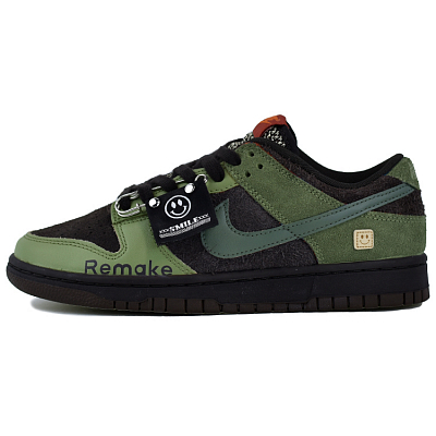 Nike Dunk Skateboard Shoes Unisex Low-Top Brown Green
