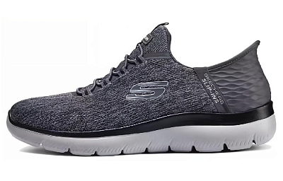 Skechers Low Top Running Shoes Men's Gray