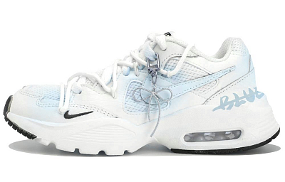 Nike Air Max Fusion Low Top Running Shoes Women's White Blue