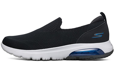 Skechers Go Walk Air Low Top Casual Shoes Men's Black Blue