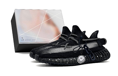 Adidas Originals Yeezy Boost 350 V2 Low Top Casual Shoes Unisex Black