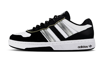 Adidas Originals Courtic Low Top Skateboard Shoes Unisex Black Silver