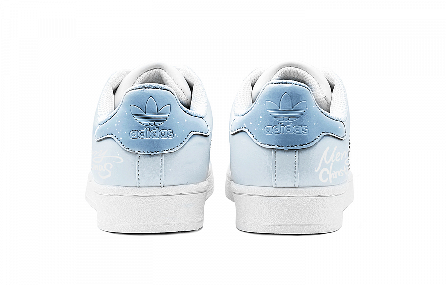 Adidas Originals Superstar Christmas Gift, Love Of Snowflake Low Top Skateboard Shoes Unisex Blue White купить в интернет-магазине Yoocart с быстрой доставкой по России.