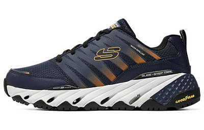 Skechers Glide Step Trail Low Top Casual Shoes Men's Marine Blue