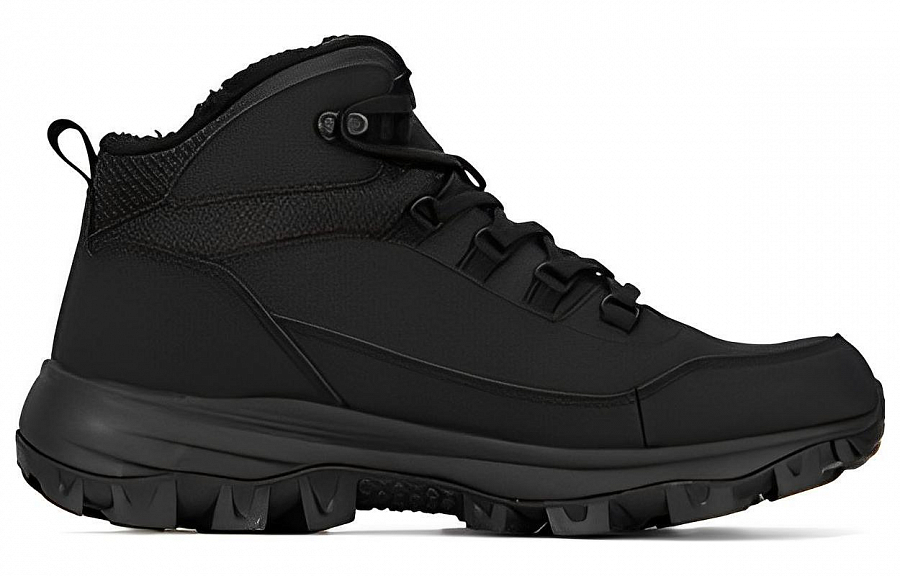 Jack Wolfskin Anti-Slip Wear-Resistant Mid-Top Outdoor Shoes Men's Black купить в интернет-магазине Yoocart с быстрой доставкой по России.