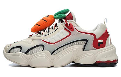 FILA FUSION TENACITY Cny Low Top Casual Shoes Men's White Red