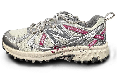 New Balance NB 410 Slip Resistant Low Top Running Shoes Unisex Silver Gray