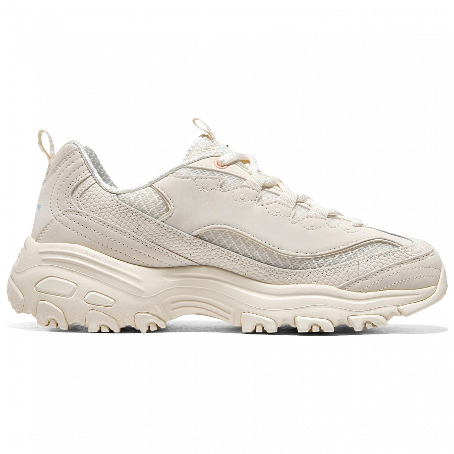 Skechers D'LITES 1.0 Flower Heart Bear*2 Low Top Chunky Sneakers Women's Beige White Blue купить в интернет-магазине Yoocart с быстрой доставкой по России.