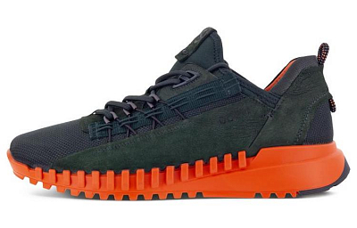 Ecco ZIPFLEX M Low Top Sports Casual Shoes Men's Orange/Navy Blue