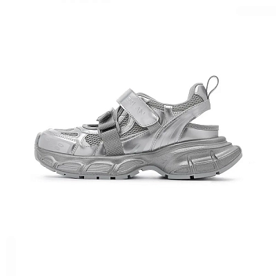 EBLAN Low Top Chunky Sneakers Women's Silver