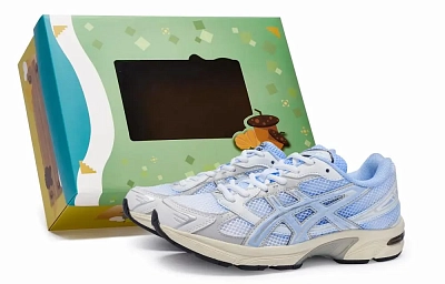 Asics Gel-1130 Cushioning Wear-Resistant Low-Top Casual Running Shoes Unisex Blue Gray