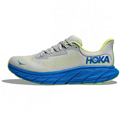 HOKA ONE ONE Arahi 7 Anti Slip Wear Resistant Low Top Running Shoes Men's Gray Blue Green