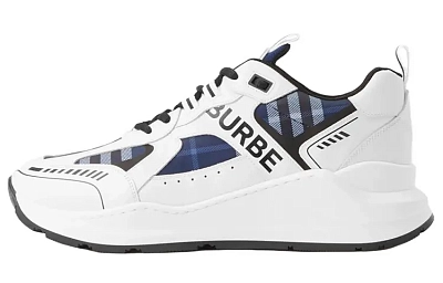 Burberry Low top Sports Casual Shoes Men's White Blue