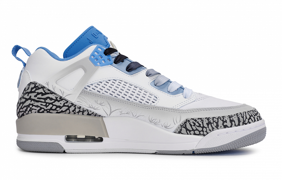 JORDAN Spizike Vintage Basketball Shoes Unisex Low top White/Blue/Black/Gray купить в интернет-магазине Yoocart с быстрой доставкой по России.