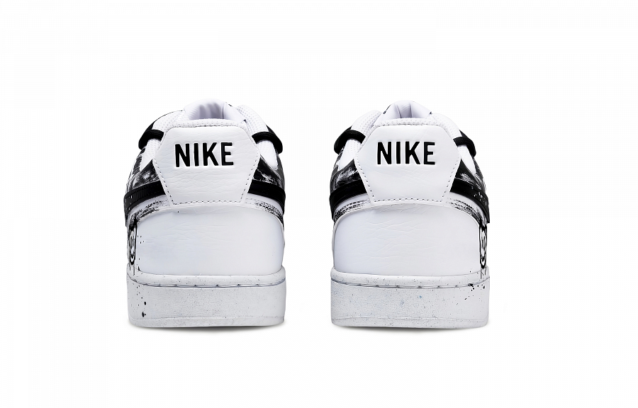 Nike Court Vision 1 Graffiti Bear Abrasion Resistant Low top Skateboard Shoes Unisex Black White купить в интернет-магазине Yoocart с быстрой доставкой по России.