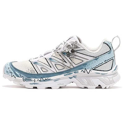 SALOMON XT-6 Anti-Slip And Wear-Resistant Breathable Low-Top Outdoor Shoes Unisex Blue White