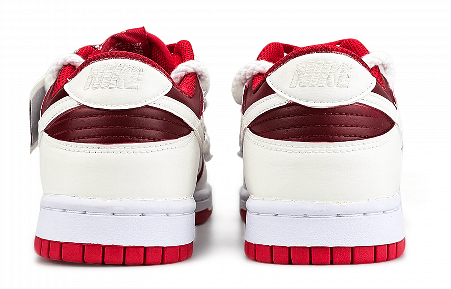 Nike Dunk Abrasion Resistant Low top Skateboard Shoes Unisex White Red купить в интернет-магазине Yoocart с быстрой доставкой по России.
