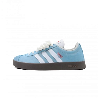 Adidas Neo Anti-Slip Wear-Resistant Low-Top Skateboard Shoes Unisex Sky Blue