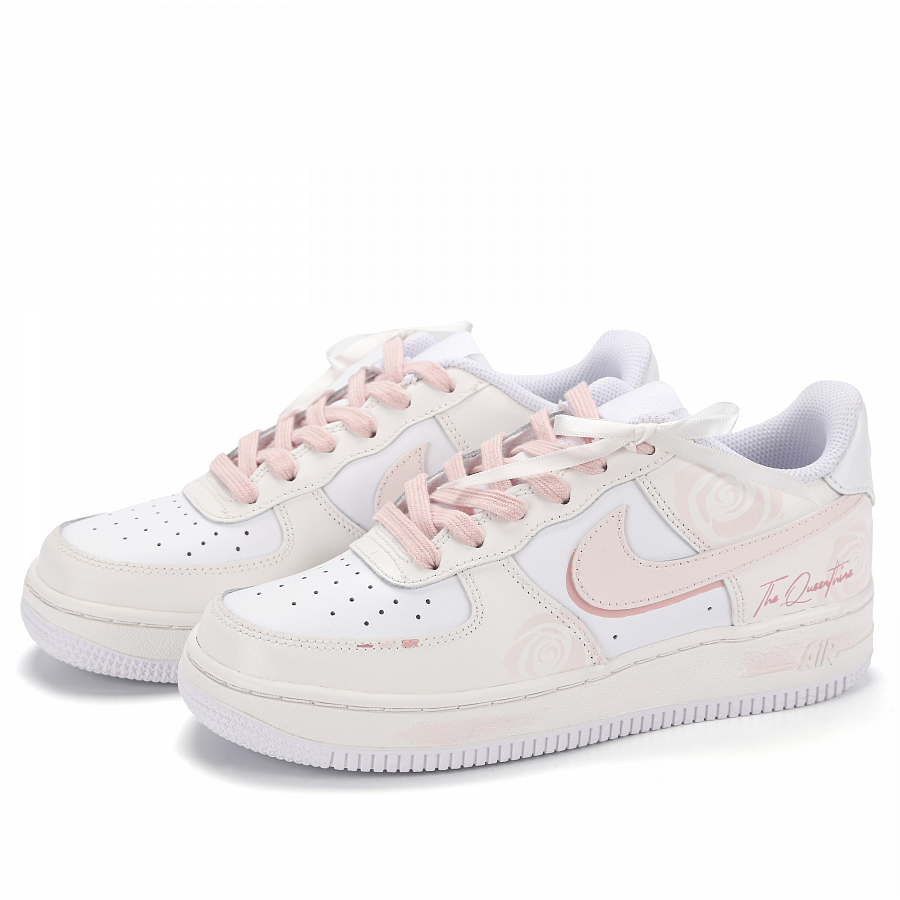 Nike Air Force 1 Rose Kiss Abrasion Resistant Low top Skateboard Shoes Women's Pink купить в интернет-магазине Yoocart с быстрой доставкой по России.
