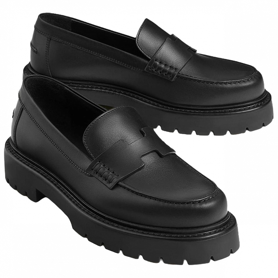HERMES Klement Casual Single Shoes 3.5cm Women's Black купить в интернет-магазине Yoocart с быстрой доставкой по России.