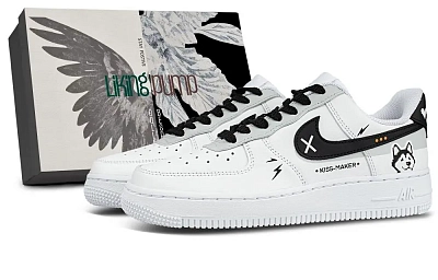 Nike Air Force 1 Cushioning Low top Skateboard Shoes Unisex White