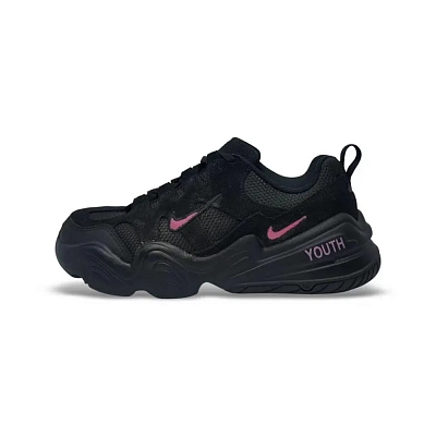 Nike Tech Hera Abrasion Resistant Low top Casual Shoes Unisex Black Pink