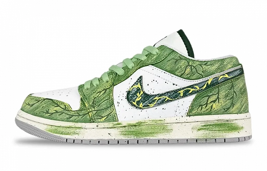 Jordan Air Jordan 1 Nine Mile Abrasion Resistant Low Top Vintage Basketball Shoes Unisex Emerald Green купить в интернет-магазине Yoocart с быстрой доставкой по России.