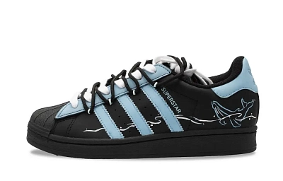 Adidas Originals Superstar 2 Wave Sky Cushioning, Wear Resistant Low Top Skateboard Shoes Unisex