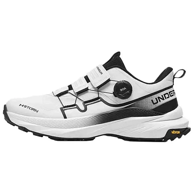 Under Armour Outdoor Cushioning, Wear Resistant Casual Training City Commute Running Shoes Unisex White Black