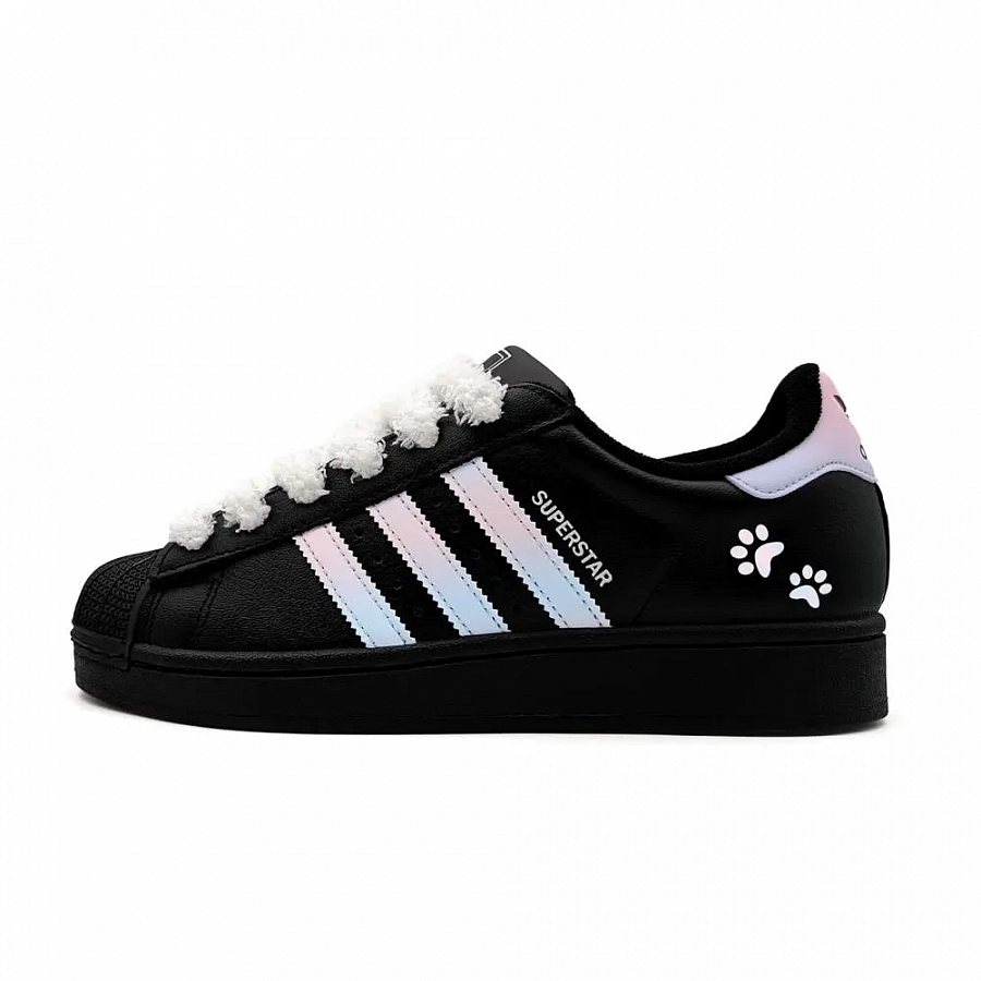 Adidas Originals Superstar 2 Low Top Skateboard Shoes Women's Blue Pink Gradient купить в интернет-магазине Yoocart с быстрой доставкой по России.