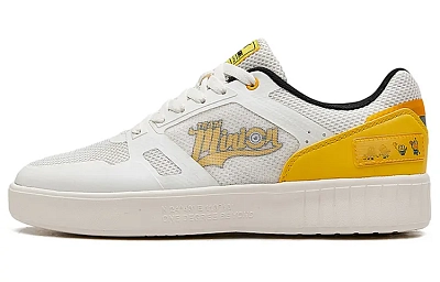 361° NFO Minions Collaboration Low top Skateboard Shoes Men's White Yellow Black