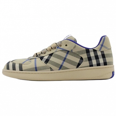 Burberry Terrace Low Top Skateboard Shoes Women's Blue