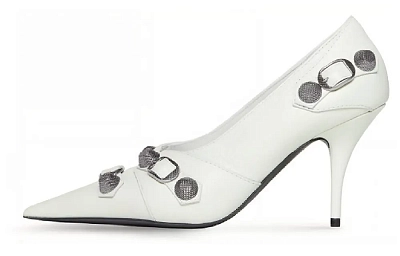 Balenciaga Cagole 90mm Cracked Pumps