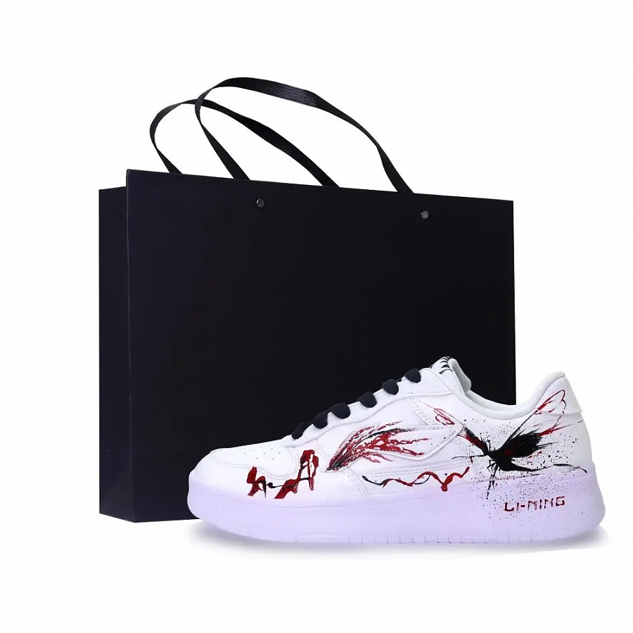 LiNing Pontoon Boats Abrasion Resistant, Lightweight, And Breathable Low top Skateboard Shoes Unisex Red Black купить в интернет-магазине Yoocart с быстрой доставкой по России.