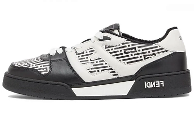 FENDI Low-Top Skateboard Shoes Men's Black White