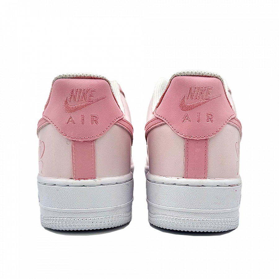 Nike Air Force 1 Heart Icon Abrasion Resistant Low top Skateboard Shoes Unisex Pink White купить в интернет-магазине Yoocart с быстрой доставкой по России.