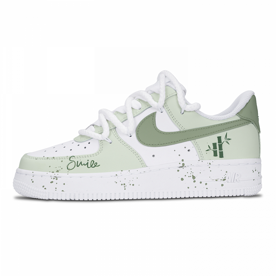Nike Air Force 1 Air Force 1, Green Shade Bamboo Abrasion Resistant Low top Skateboard Shoes Unisex Green купить в интернет-магазине Yoocart с быстрой доставкой по России.