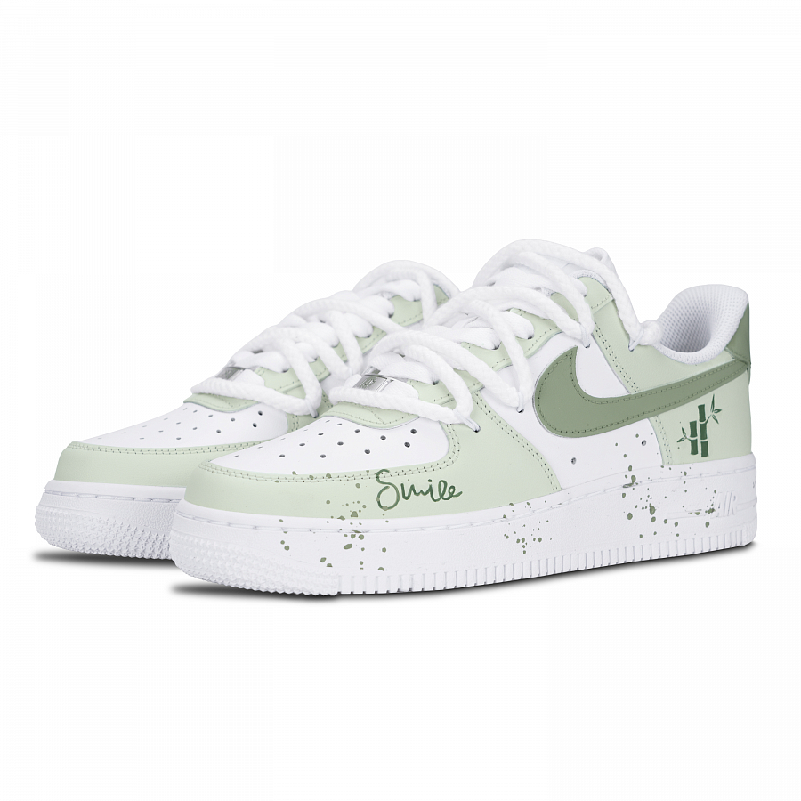 Nike Air Force 1 Air Force 1, Green Shade Bamboo Abrasion Resistant Low top Skateboard Shoes Unisex Green купить в интернет-магазине Yoocart с быстрой доставкой по России.
