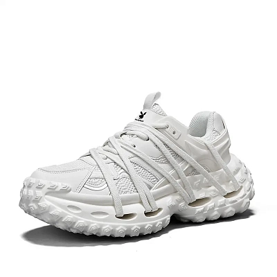 Playboy Abrasion Resistant Breathable Low Top Chunky Sneakers Men's